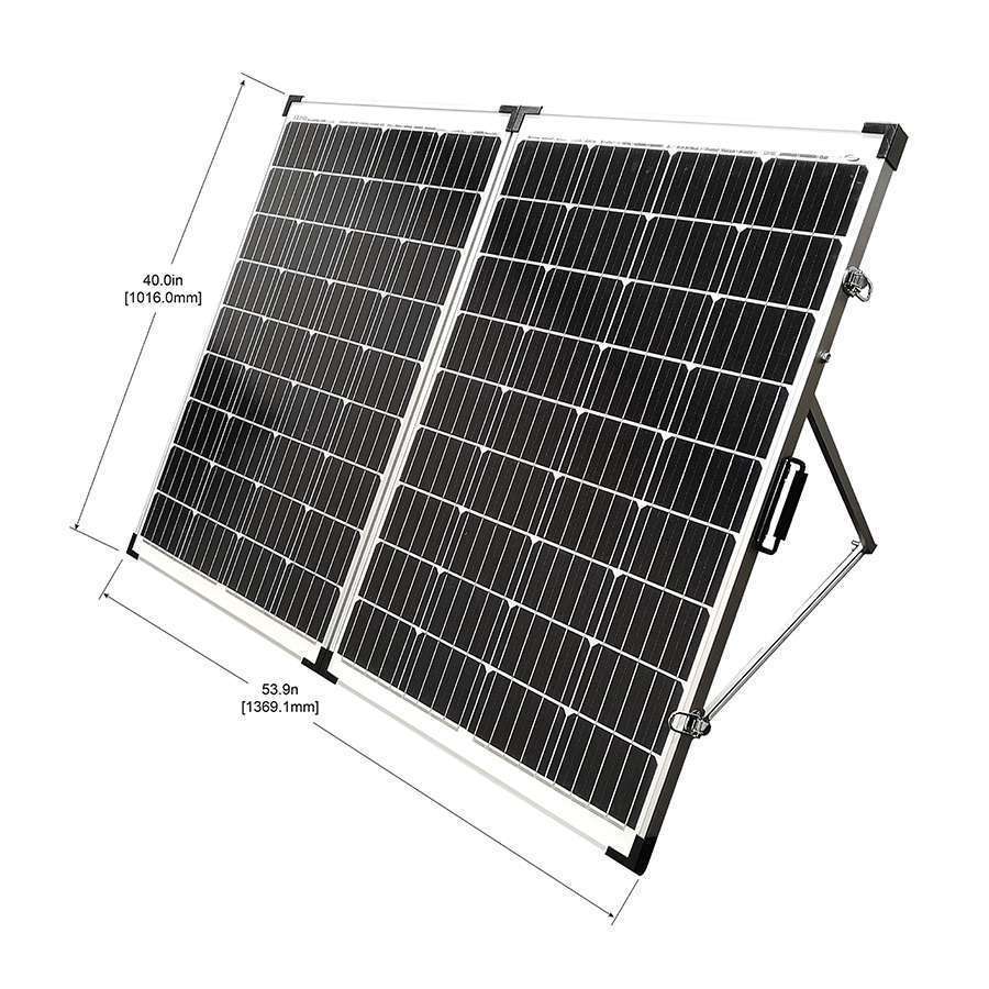 Go Power 200 watt portable solar panel kit with folding legs and charge controller