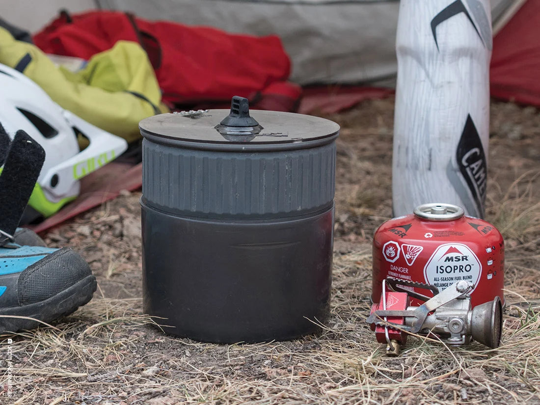 MSR PocketRocket 2 Mini Stove Kit packed into compact size