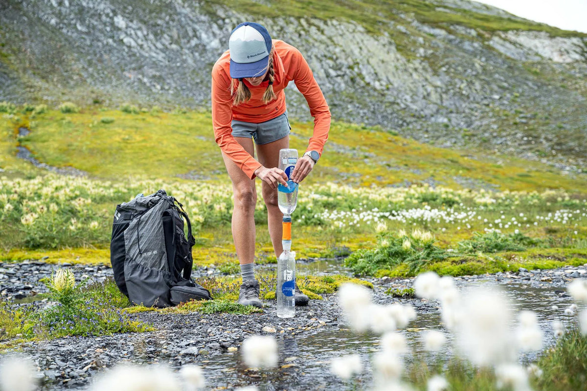 Platypus QuickDraw portable water filter for hiking