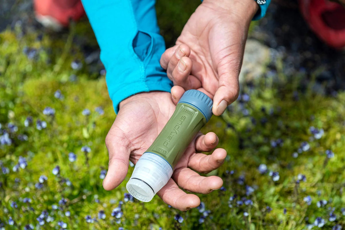 Platypus QuickDraw water filter with Smartwater bottle compatibility