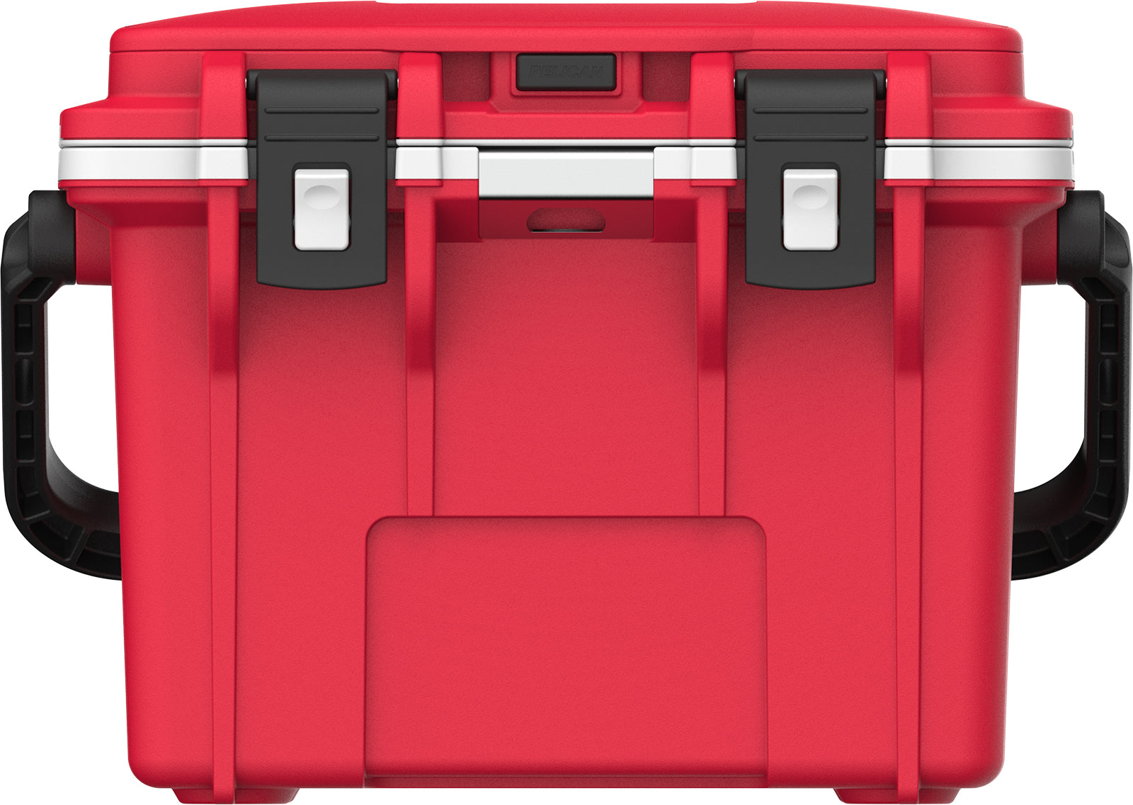 Pelican 14QT Elite cooler in red and white, compact insulated hard cooler for camping and travel