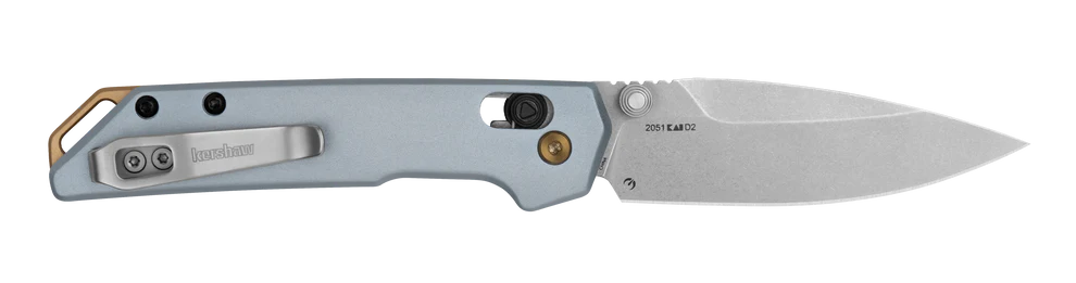 Manual opening Mini Iridium knife with KVT ball bearings and thumb stud deployment