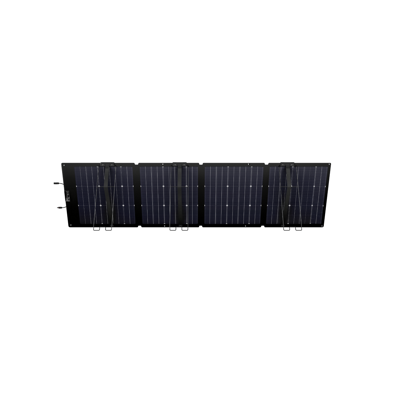 EcoFlow NextGen bifacial solar panel featuring durable tempered glass construction resistant to heat, water, and dust.