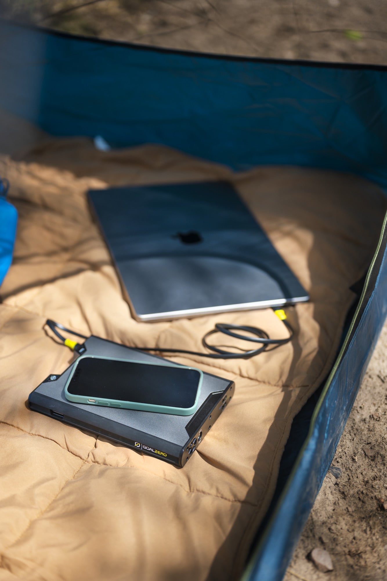 Sherpa 100AC compact power bank with durable aluminum construction
