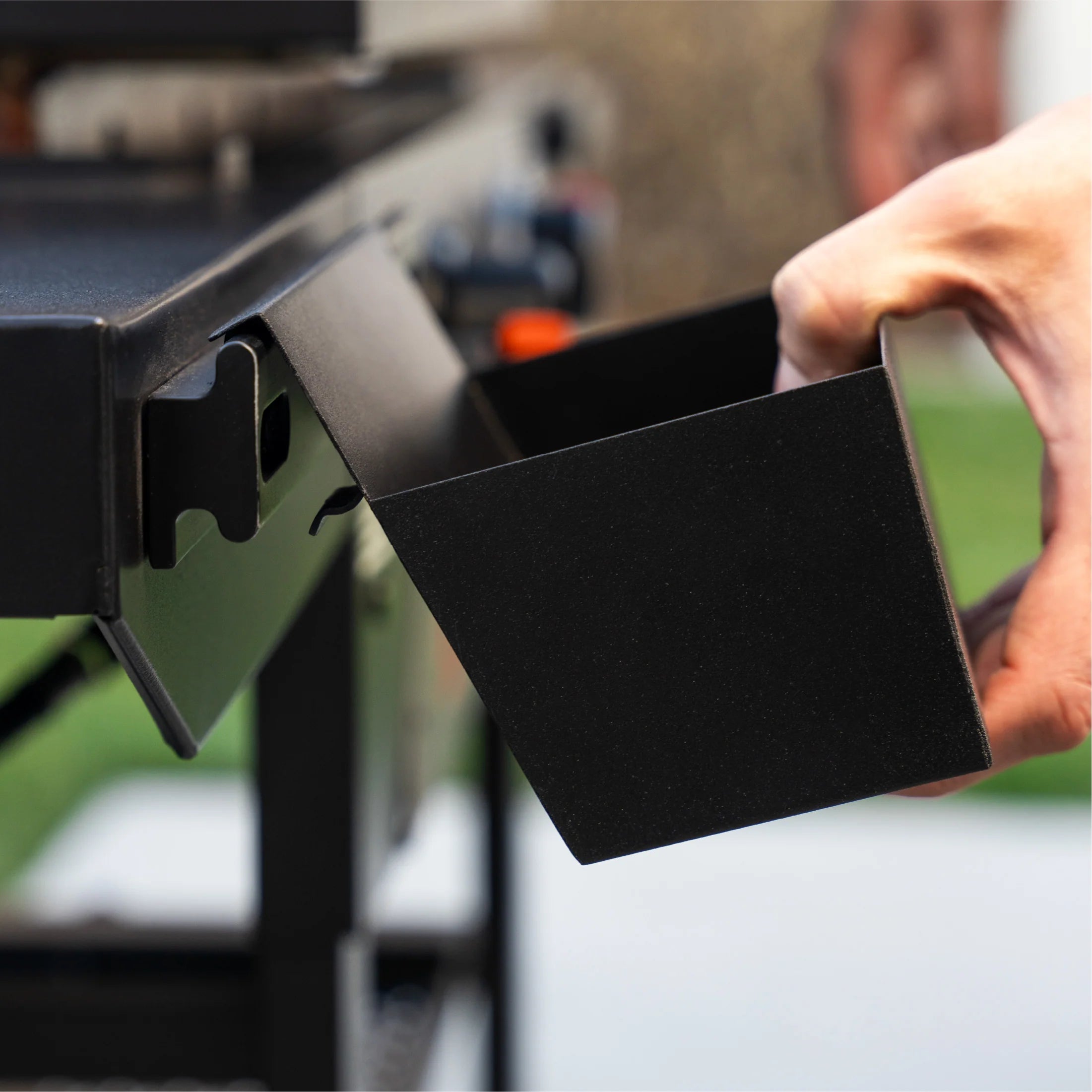 Side shelf hooks for keeping cooking tools within easy reach