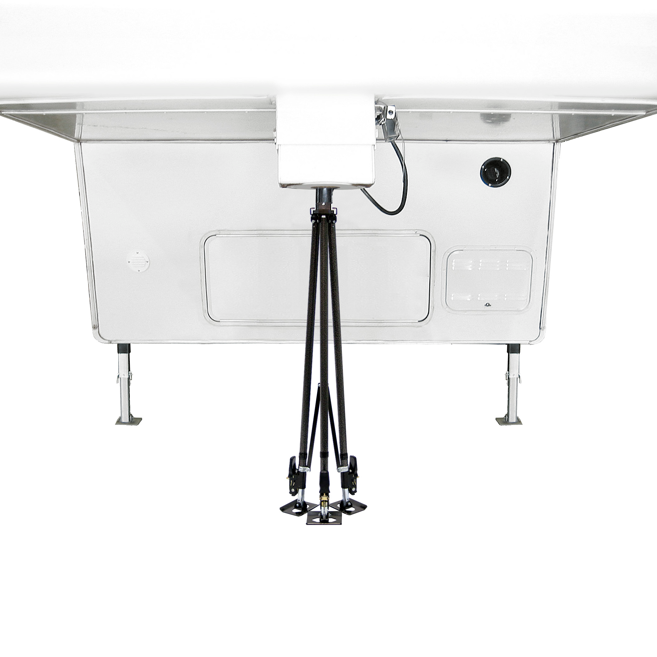 TriPod FASTJACK king pin stabilizer with adjustable ratchet legs
