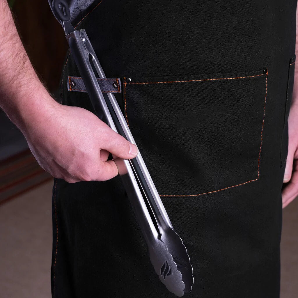 Blackstone grilling apron with tool loops for tongs and spatulas