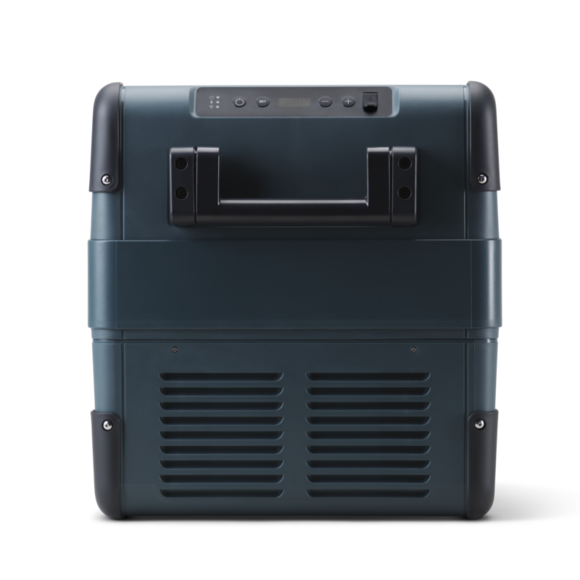 Dometic CFX2 electric cooler with 48-can capacity, temperature control via front panel or smartphone app