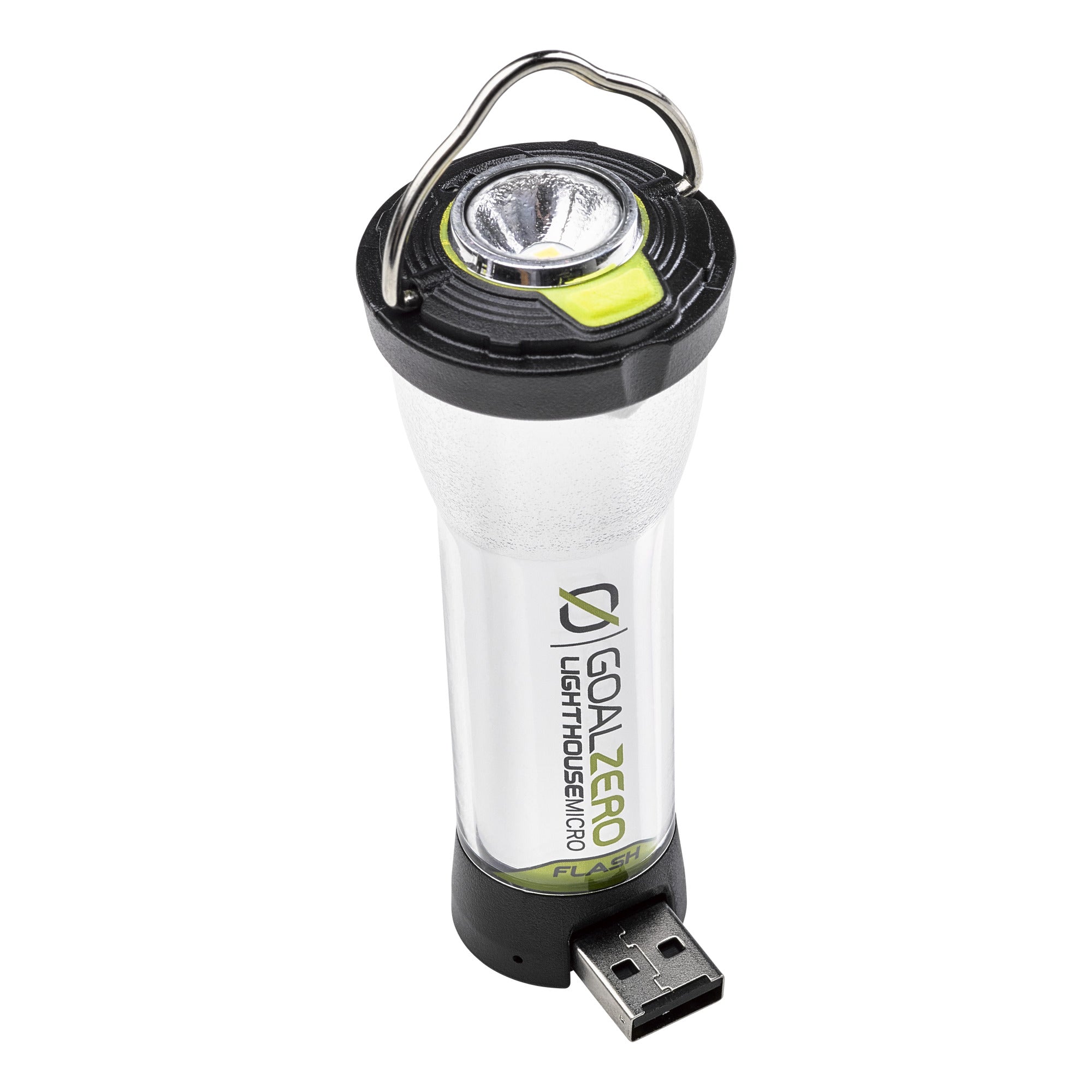 Compact Lighthouse Micro Flash Lantern with USB charging port and Li-ion battery
