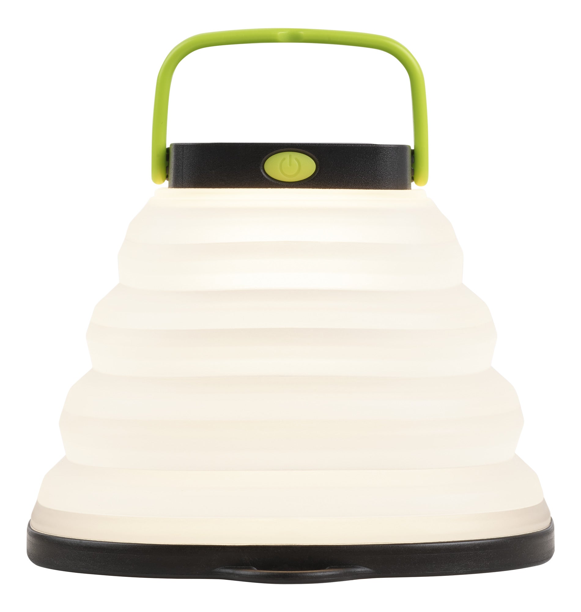 Pop-up solar camping light with monocrystalline panel and lithium polymer battery