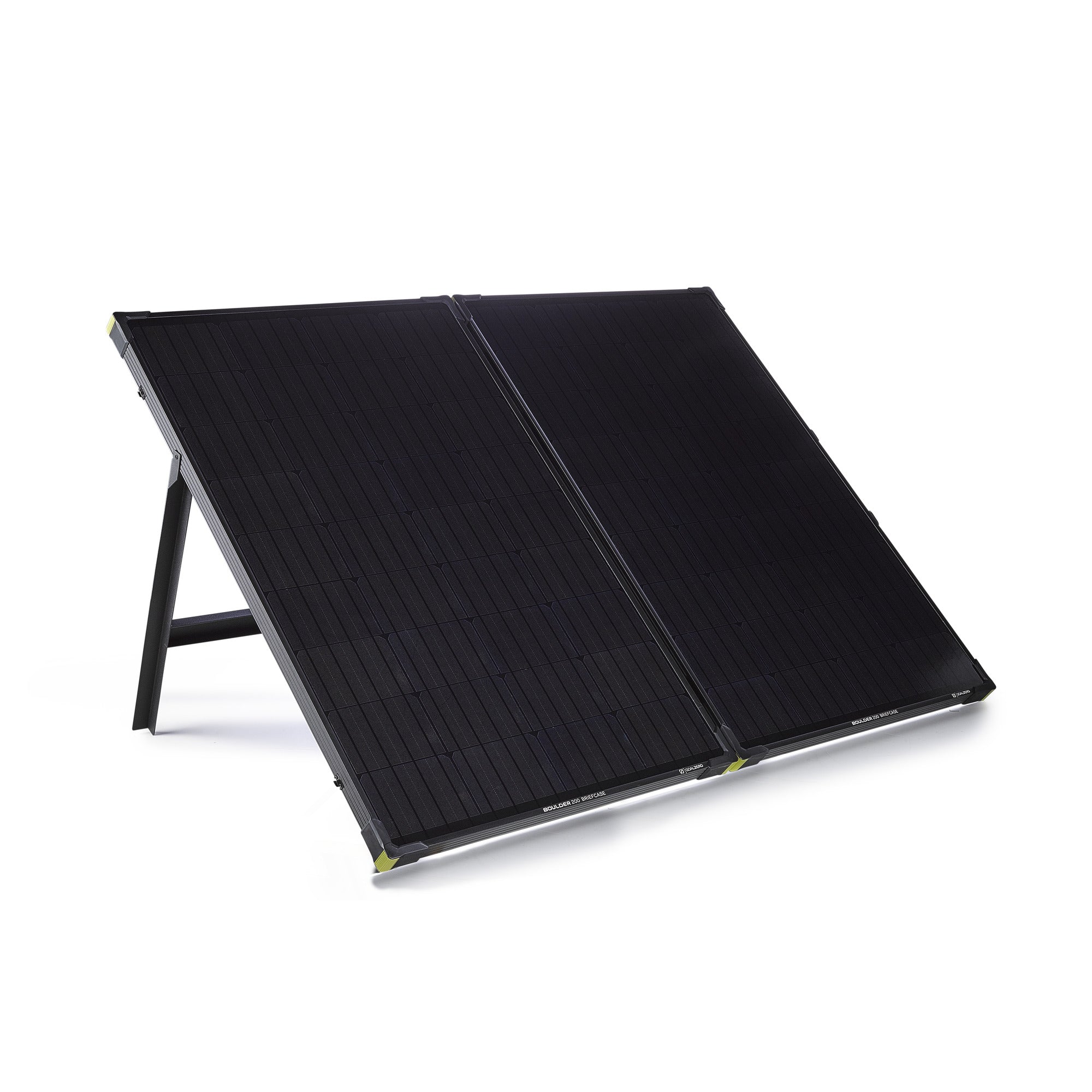 200W foldable solar panel briefcase with dual 100W monocrystalline panels for portable power stations