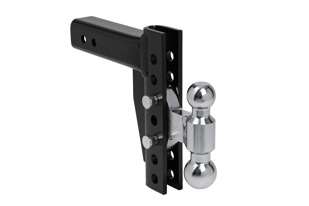 EZ Hitch Ball Mount with Quick-Adjust Pins and Versatile Drop/Rise Positions for Heavy Loads

