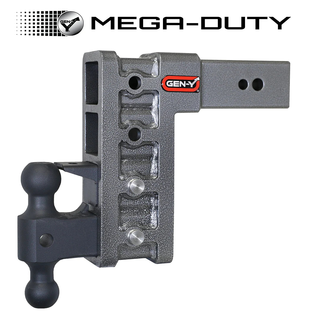 32,000 lb capacity heavy-duty adjustable trailer hitch