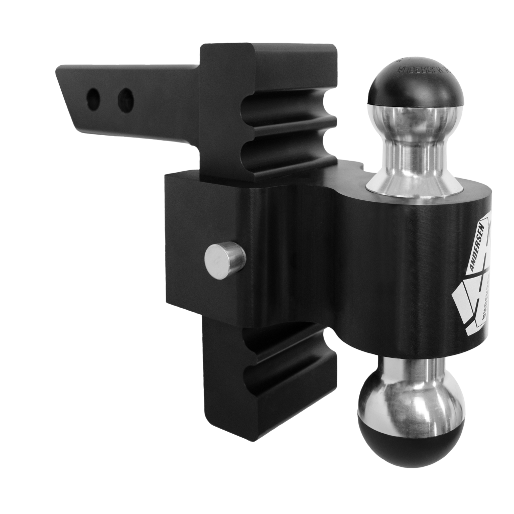 Heavy-Duty Adjustable Hitch with 12,500 lbs GTWR – Available in 4”, 6”, 8”, and 10” Drops

