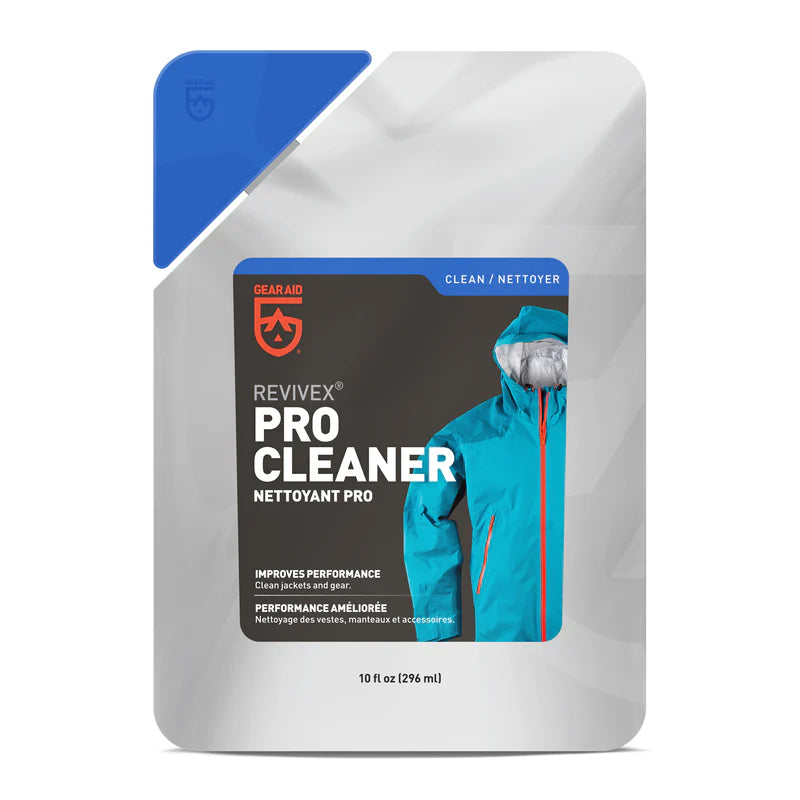 10 fl oz bottle of Revivex Pro Cleaner technical wash for outdoor gear