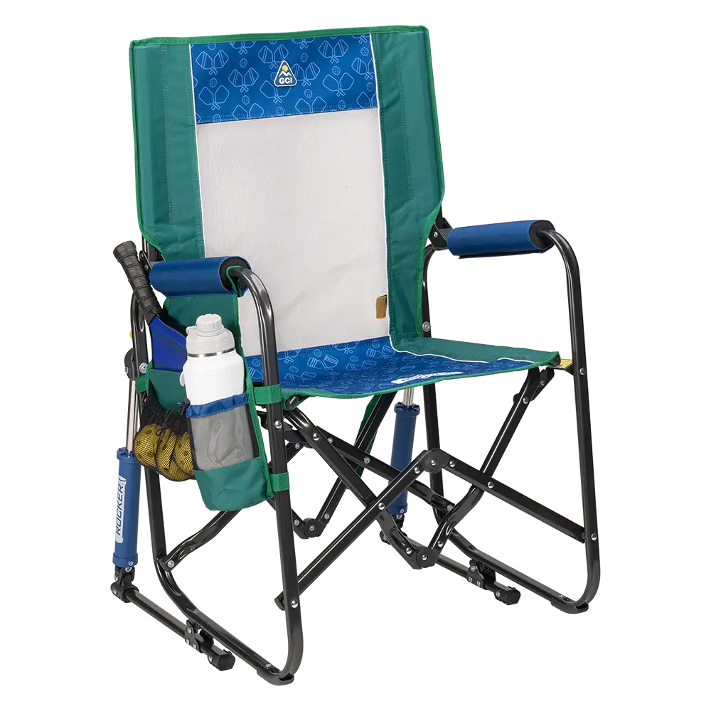 GCI Stowaway rocker chair in Pickleball green 382425
