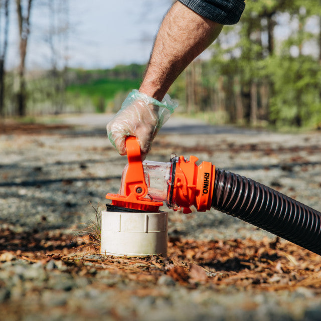 Camco Rhino PRO sewer hose adapter for RV waste disposal