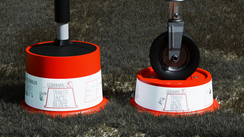 Andersen Trailer Jack Block w/Magnets