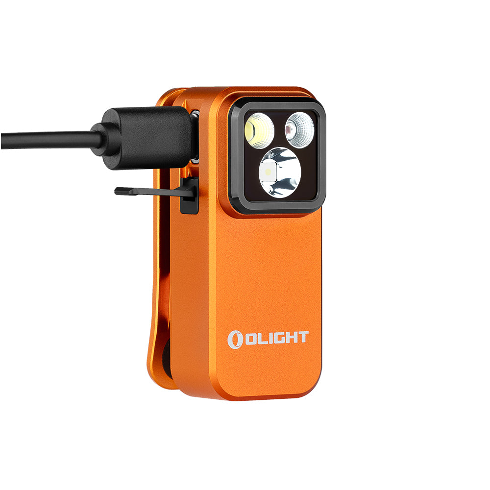 Olight Oclip Pro Orange USB-C charging port