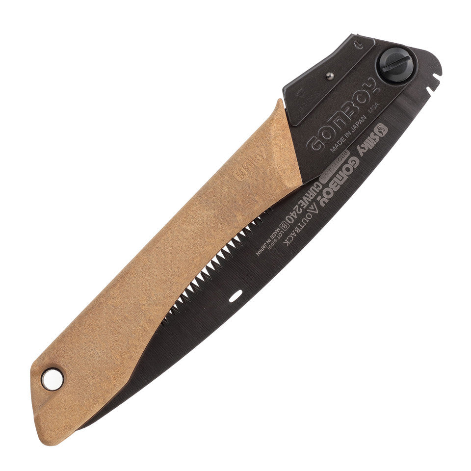 The Silky Outback Edition combines cutting-edge engineering with rugged design. Its impulse-hardened Mirai-Me blade offers four cutting angles for clean, precise cuts, while the taper-ground teeth minimize resistance. A stealthy black-plated finish enhances durability and performance in tactical or hunting environments.

