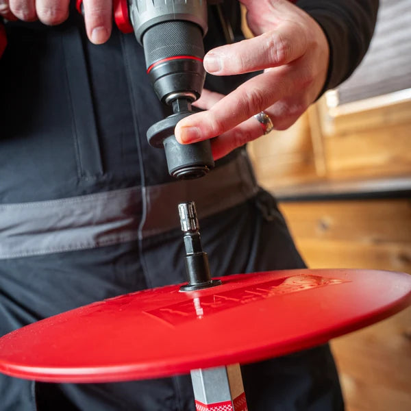Eskimo ice auger quick release adapter with steel construction