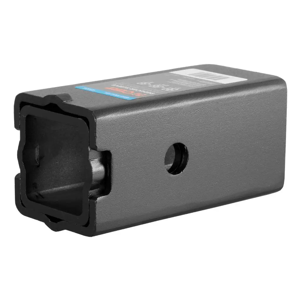 CURT reducer sleeve set, featuring two high-strength carbon steel sleeves with a durable carbide black powder coat finish. Designed to adapt a 3-inch receiver hitch to fit 2-1/2-inch and 2-inch accessories.