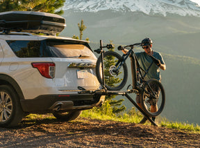 RV compactable bike rack