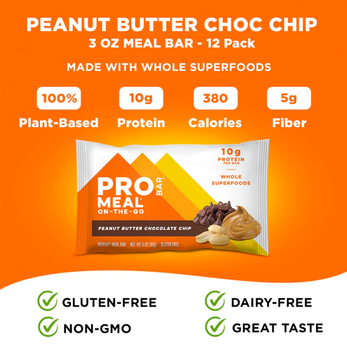 Peanut butter and dark chocolate energy bar for hiking, travel, and outdoor adventures.