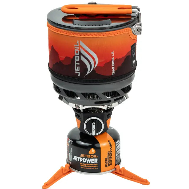 Jetboil TrailCook cooking system neatly stowed for transport