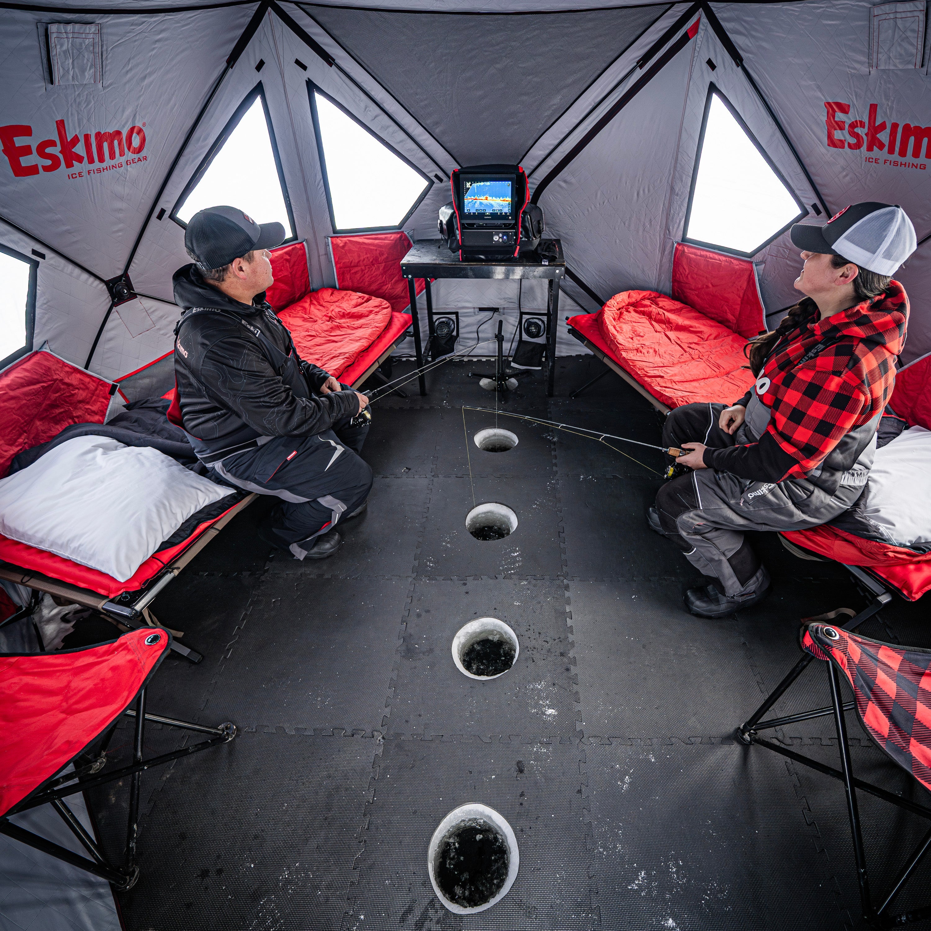 Full panel No-Trip Door on Outbreak 650XDP shelter for easy gear loading and entry without trippinng