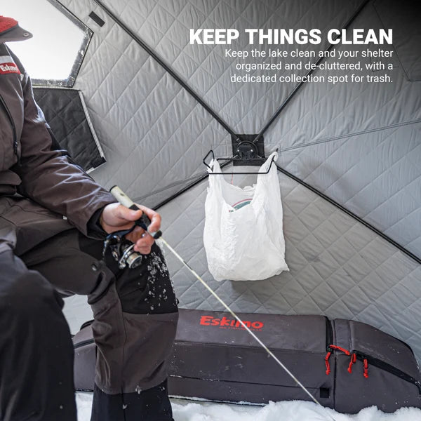 Eskimo E-Hub Waste Bag Holder with locking connection for secure mounting
