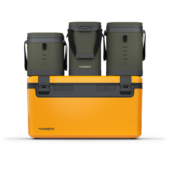 Glow and Silt Recon Hard 69L cooler with ergonomic flip-down handles