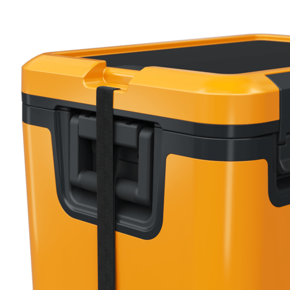 Lightweight injection-molded cooler with dual-opening removable lid