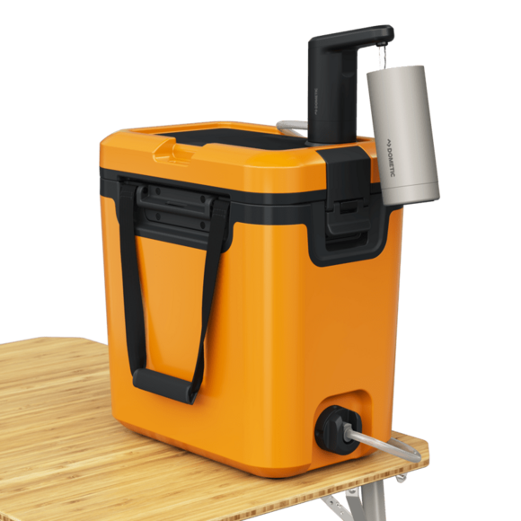 Car footwell-sized Recon cooler for road trips and day adventures