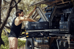 Slider out on a truck