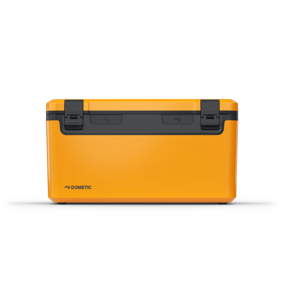 Stackable Recon cooler with non-skid lid and secure nesting feet