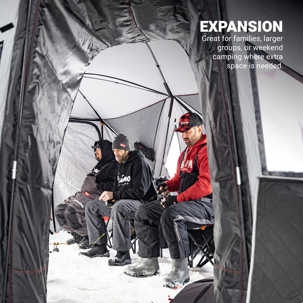 Eskimo E-Connect ice fishing shelter link with weather-tight seal
