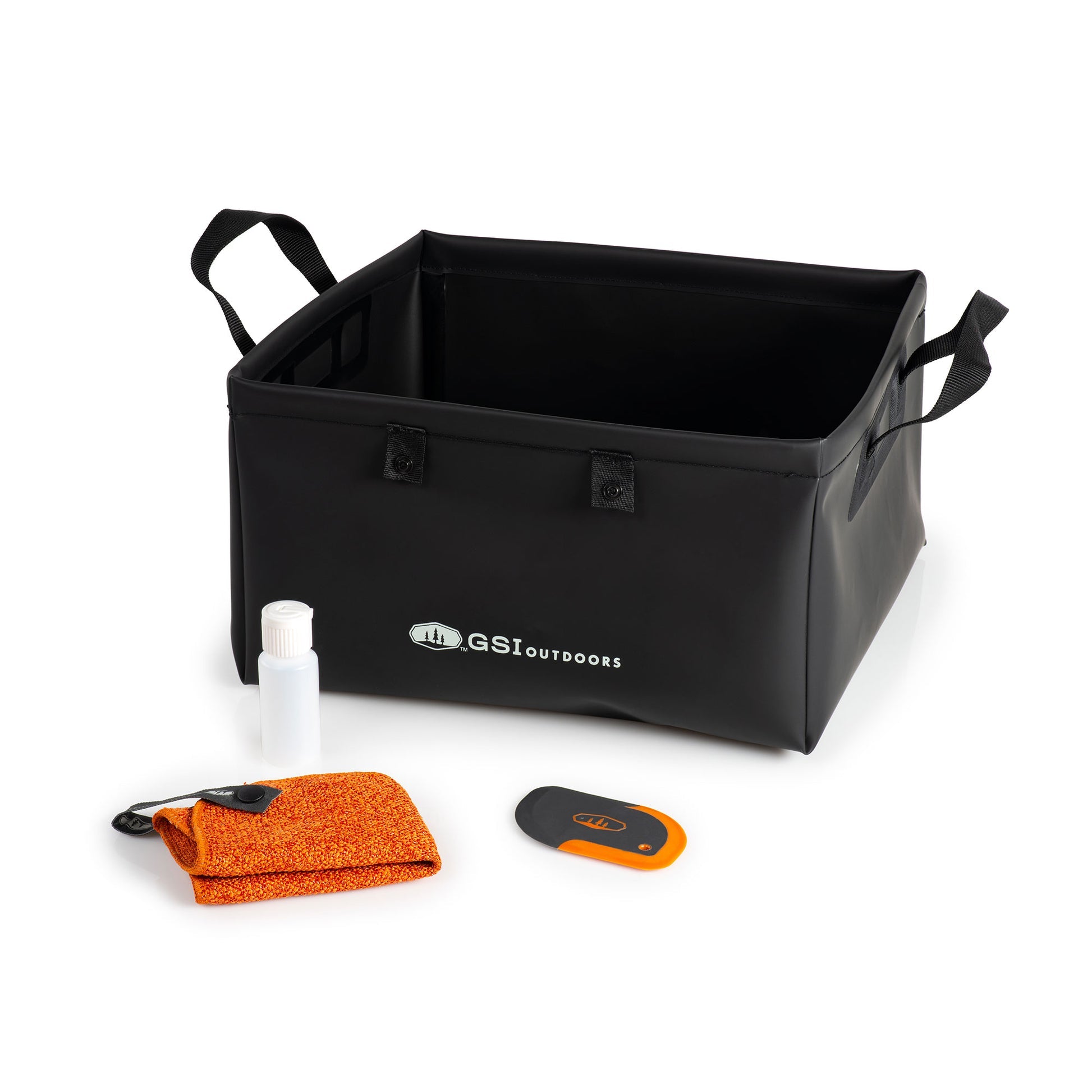 12-Liter Folding Camping Sink with Handles – Outdoor Kitchen Cleaning Kit

