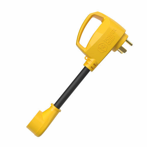 Camco Power Grip 55461 RV circuit analyzer dogbone 30 amp male to 50 amp female adapter

