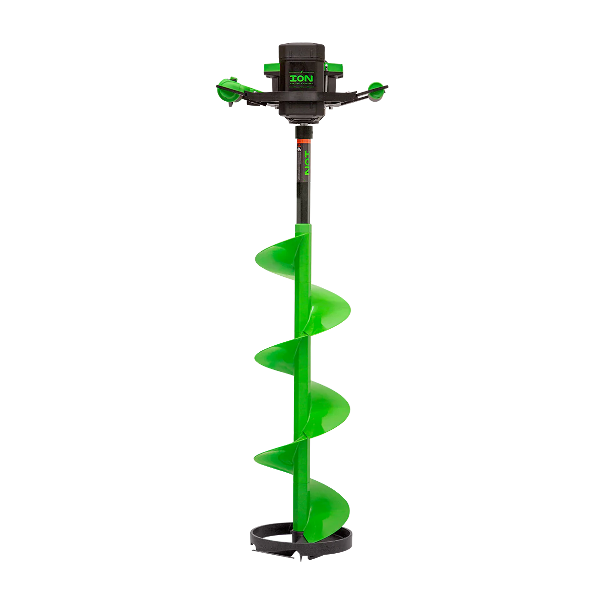 ION Alpha Plus 10-inch electric ice auger with Turbo™ high-speed cutting system, re-defining ice fishing performance.