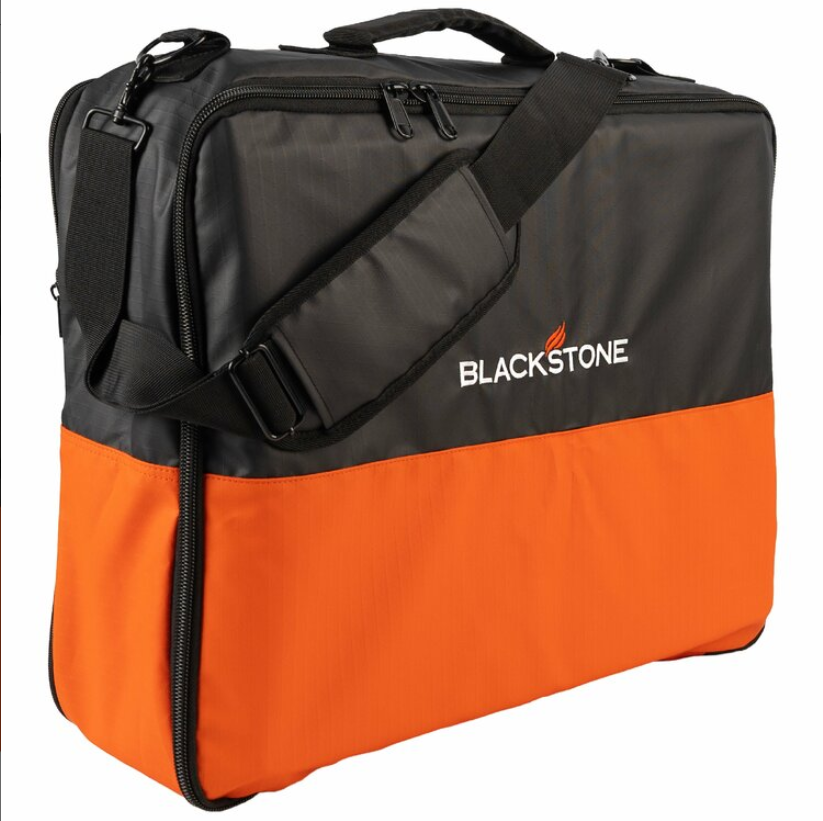 Adventure Ready camping griddle carry bag with padded strap and durable design