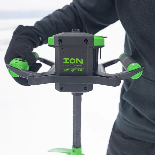 1. ION Alpha Pro model 60300 electric ice auger for ice fishing