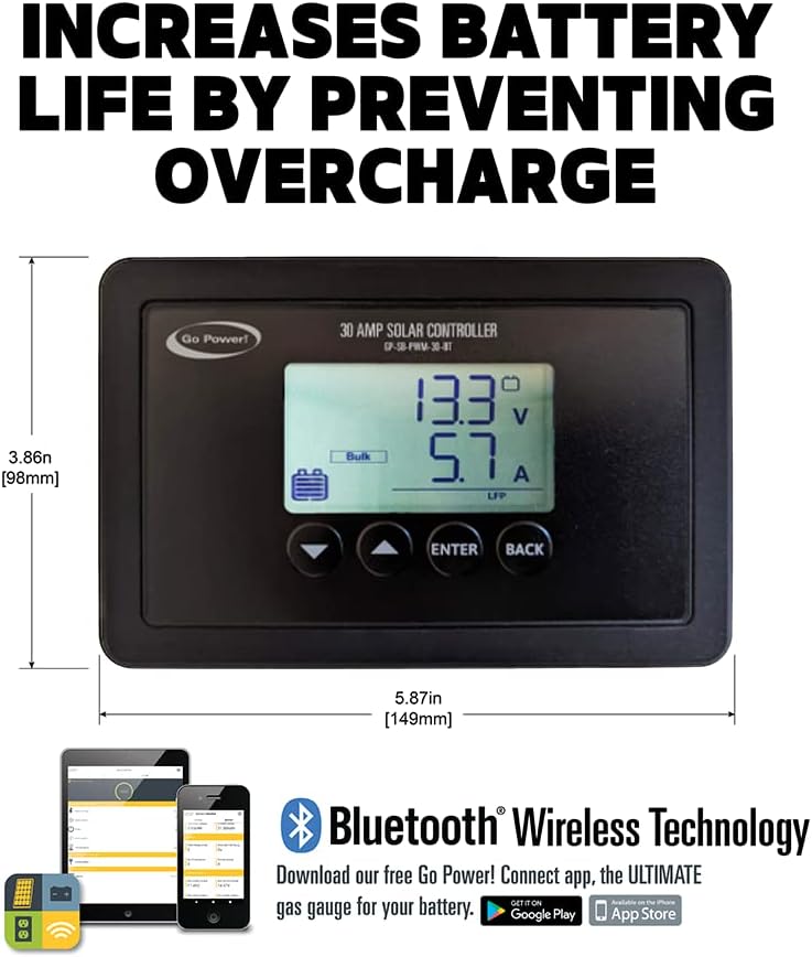 200-watt monocrystalline solar panel with clear anodized aluminum frame for RV and off-grid battery charging