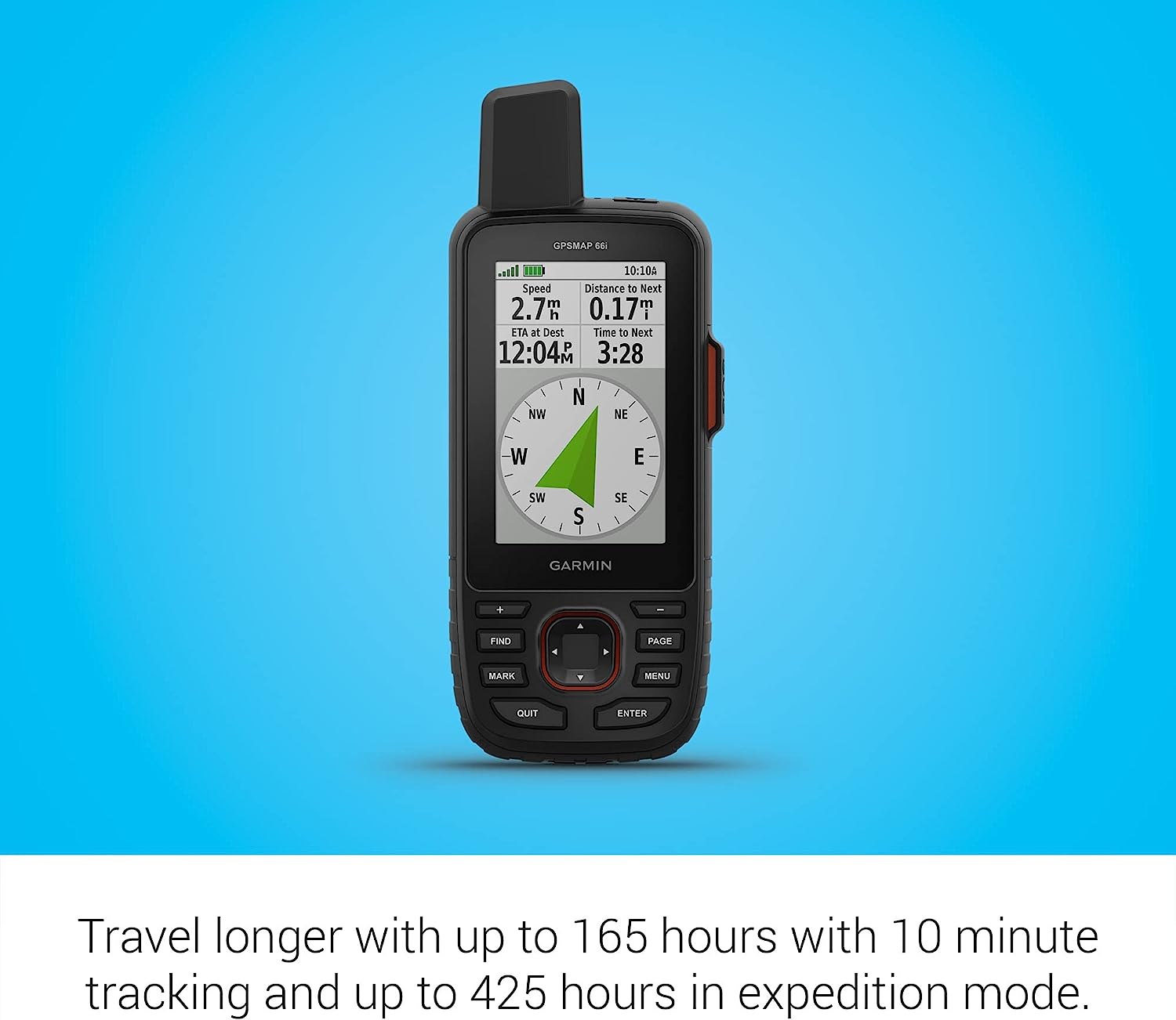 GPS Handheld with inReach® Satellite Technology, Two-Way Messaging, Interactive SOS