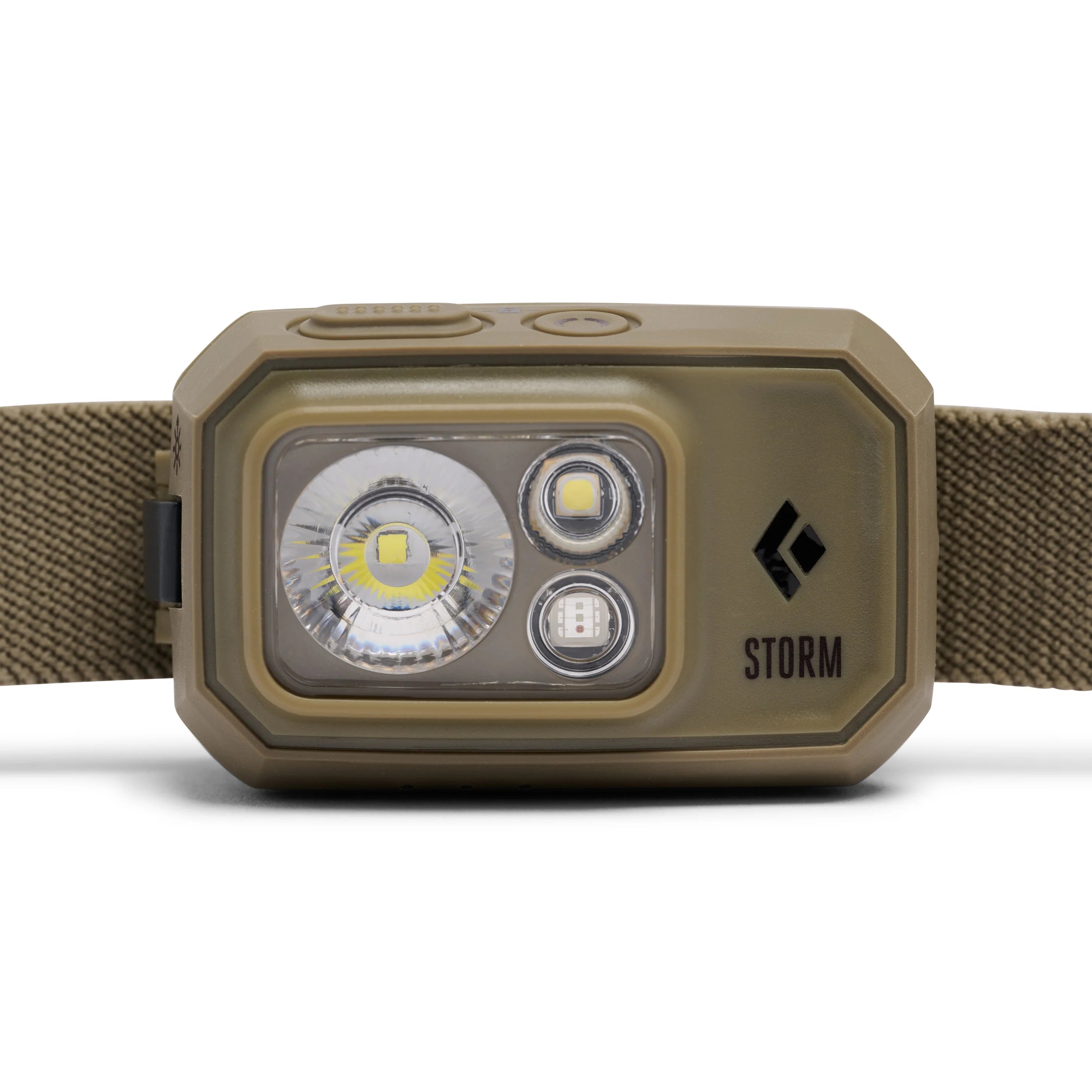 LED headlamp with red, green, and blue night vision modes
