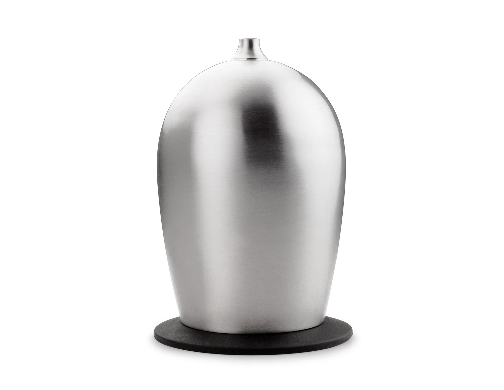 Front view of Glacier Stainless Nesting Wine Glass with stainless steel bowl and stem.