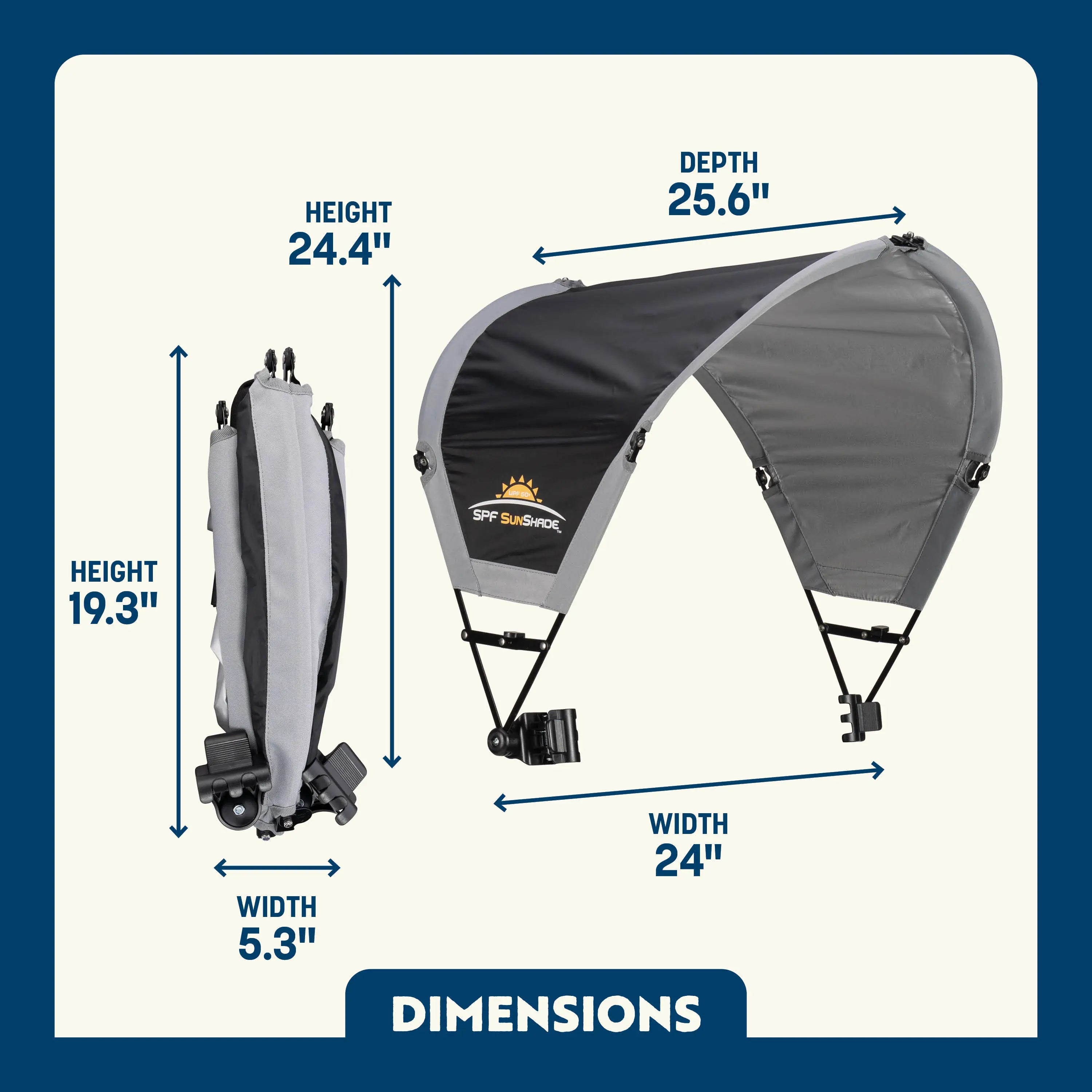 Lightweight 2.3 lb chair canopy accessory