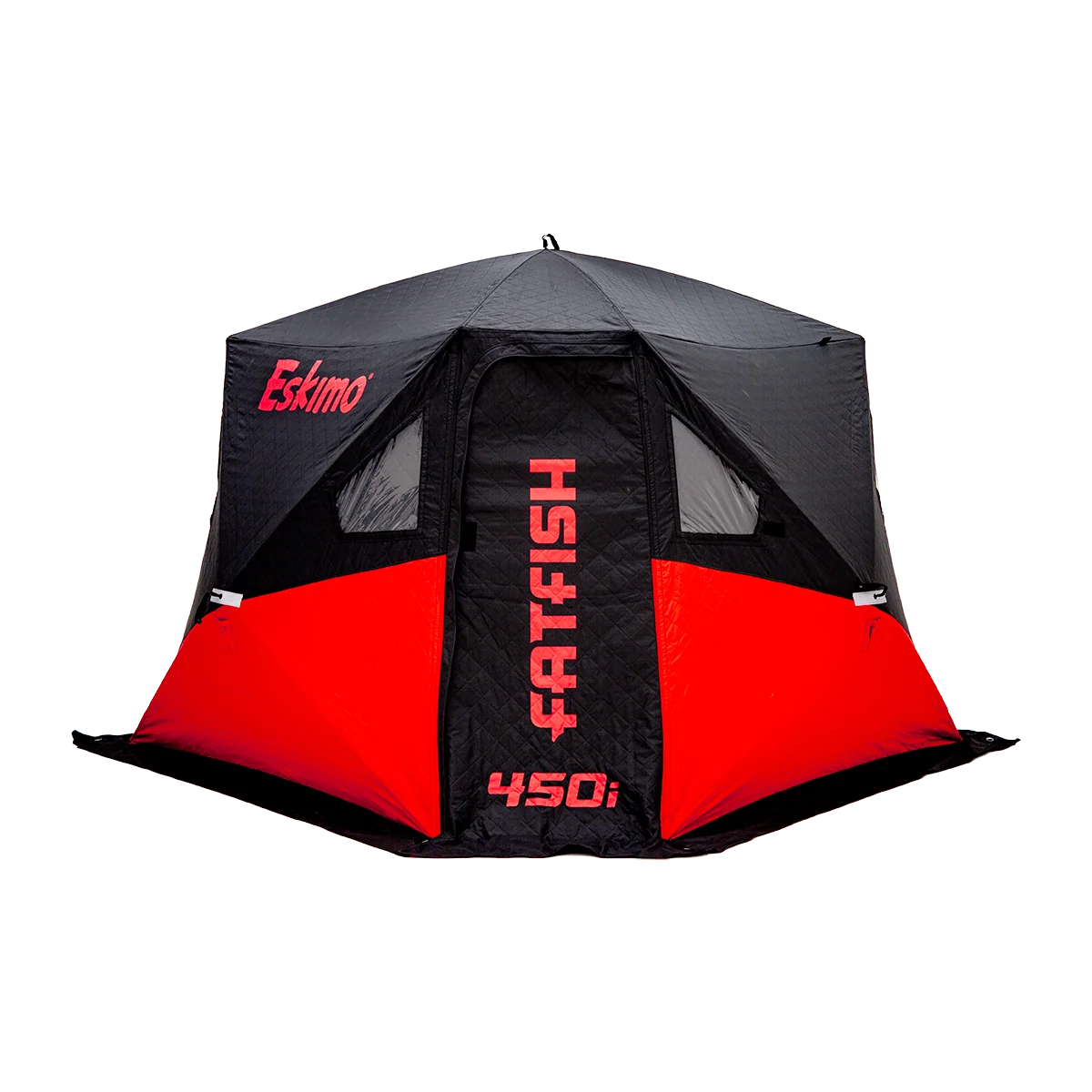 Eskimo FatFish 450i insulated pop-up ice fishing shelter for four to five people