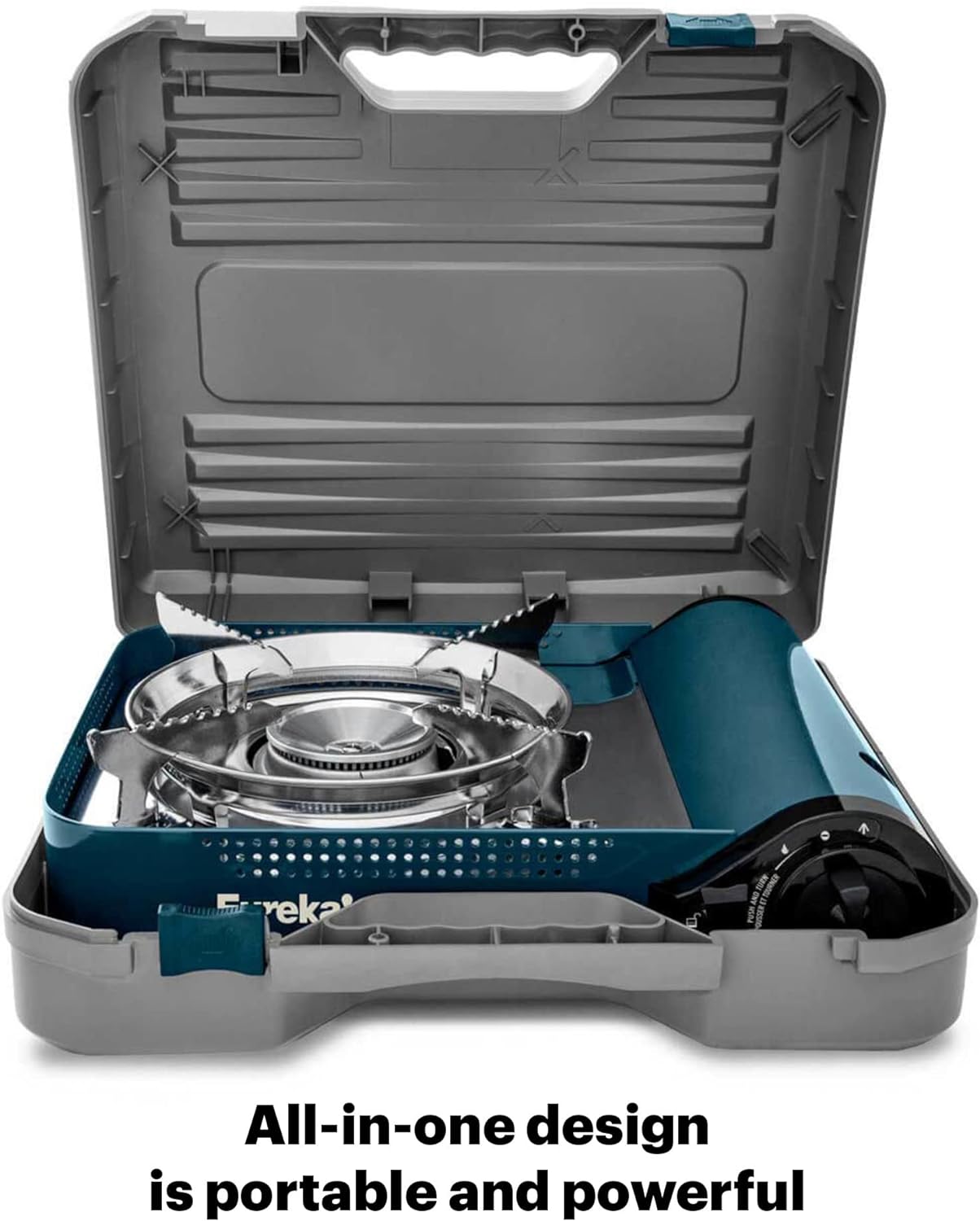 camp stove in the carry case