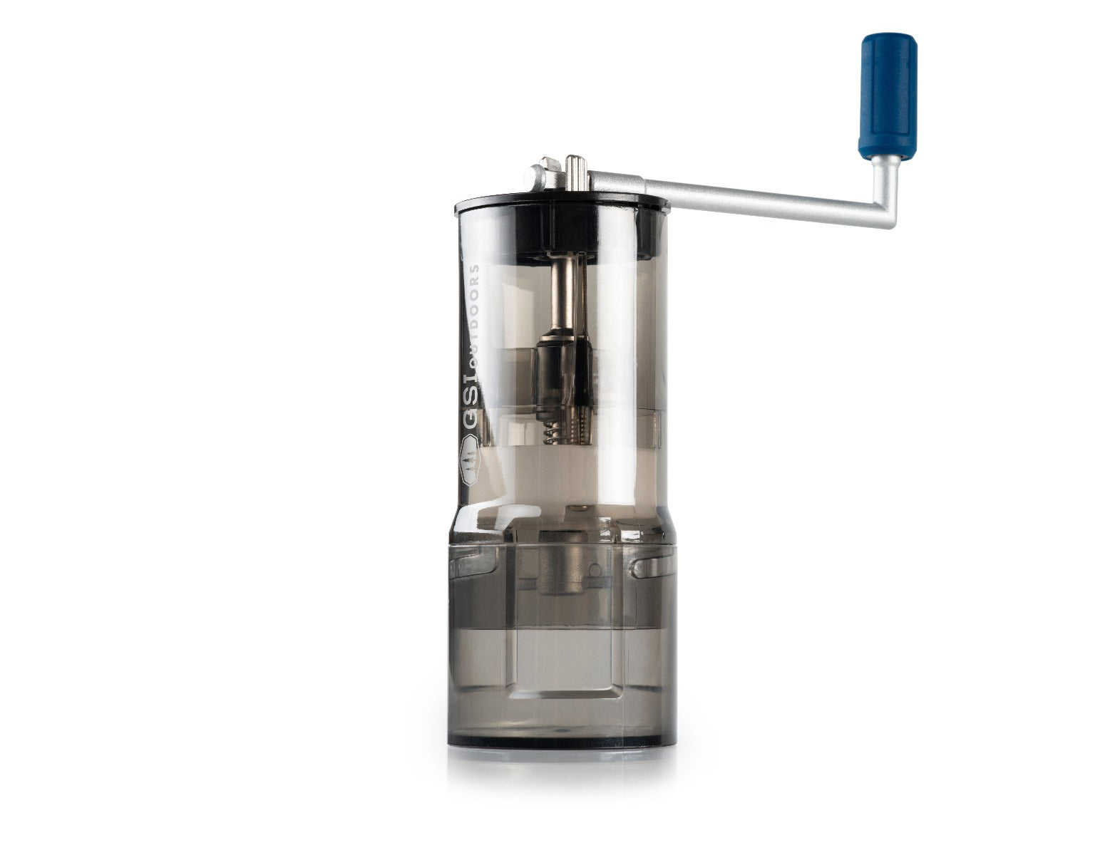 Lightweight conical burr grinder designed for travel and outdoor coffee lovers.